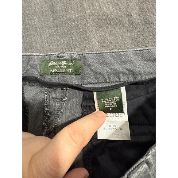 Eddie Bauer Mercer Fit Pants Wide Leg Trousers Womens Size 8 Gray Stretch Chinos - Picture 2 of 13